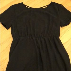 Dee Elle t shirt black chiffon dress